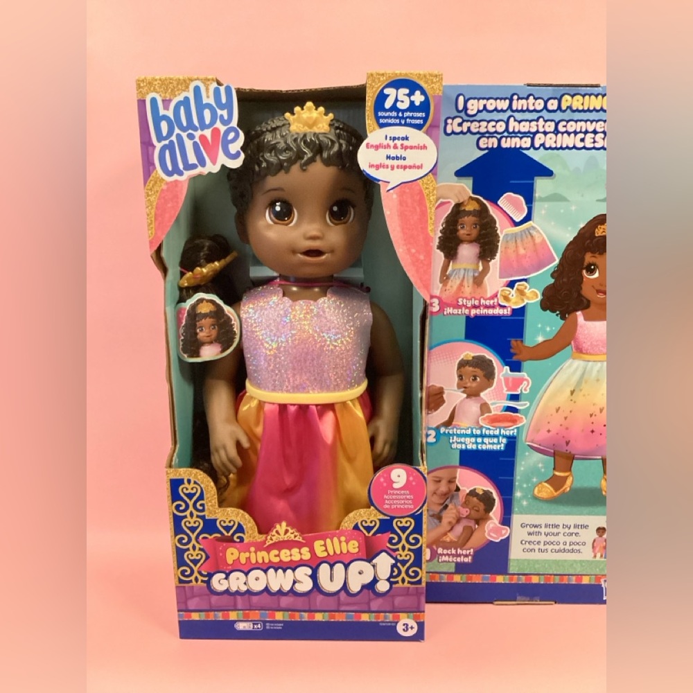 Baby Alive Princess Ellie Transforming Doll - Pink and Gold